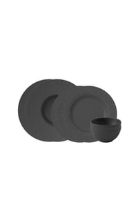 Villeroy & Boch Starter Set 6tlg. EC Manufacture Rock - Manufacture - schwarz
