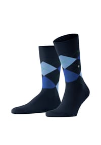 Burlington - King Socken, Komfortbund, Emblem, für Herren - 3011 BLACK-FLAMES