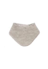 maximo® - GOTS BABY-Tuch, Wollfleece  Jerseyfutter, Klettverschluß - beigemeliert