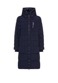 olsen - Kurzmantel mit Kapuze und Reißverschlusstaschen - Ink Blue