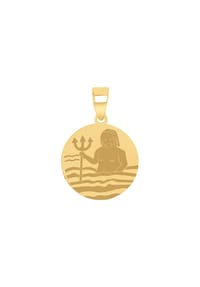 amor Wassermann - Motivanhänger für Damen und Herren, Unisex, Gold 375 | Wassermann - Gold