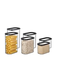 MEPAL Vorratsdosen Modula 6er Set - MODULA - schwarz