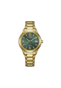 CITIZEN® ELEGANCE - Damen Armbanduhr "FE6122-64X" - GRÜN