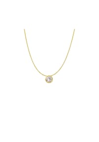 MONCARA - Damen Collier, 585er Gold, 1 Diamant ca. 0,25 Karat - Gelbgold