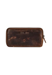 GREEN BURRY Vintage - Vintage Gürteltasche Leder 19 cm - braun