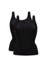 CHANTELLE - Damen Top, 2er Pack - Unterhemd, SoftStretch, nahtlos - Dunkelblau