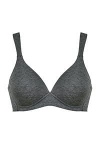 NATURANA - Schalen-BH The Wednesday, breite Träger, für Damen - 432 GREY MEL