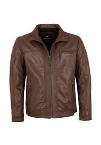 redpoint - Herren Lederjacke Neuseeländisches Lammnappa braun - braun
