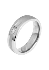 Adelia's - Damen Ring aus Titan mit Strass Steinchen - silber