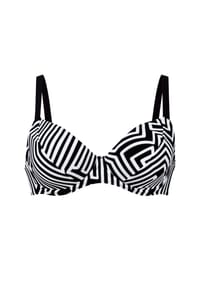 ROSA FAIA - Bikini-Top Shining Lines - Schwarz