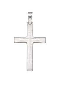 Adelia's - Damen Silber Schmuck 925 Silber Kreuz Anhänger - silber