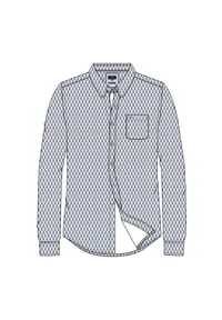 FYNCH-HATTON® - Hemd, Langarm, Button-Down-Kragen, Herren - 464  MAGNOLIA