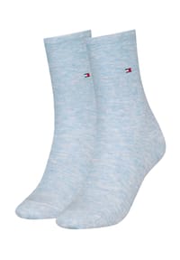TOMMY HILFIGER - Socken, 2er-Pack, verstärkte Belastungszonen, für Damen - 030 ANTHRA MELANGE