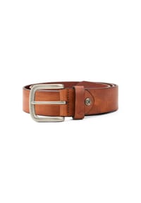 camel active - Ledergürtel mit verstellbaren Details - Cognac