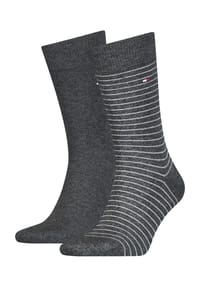 TOMMY HILFIGER - Classic Socken, 2er-Pack, Rippbündchen, für Herren - 043 LIGHT BLUE MELANGE