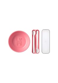 MEPAL Kinderschale mit Fütterlöffel Mio 3er Set - MIO - pink