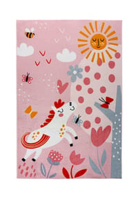 Kayoom - Kinderteppich – Wonder 126 in rosa – Kinderfreundlich - rosa