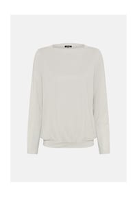 olsen - Shirt mit U-Boot-Ausschnitt - Almond Beige