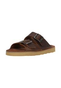 CLARKS® - Sandalen Solsbury Strap mit weichem Wildleder-Fußbett - 1212 Beeswax Leather