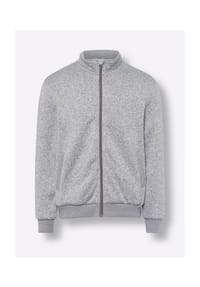 SIEH AN! - Strickfleece-Jacke - hellgrau-meliert