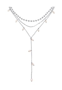 elli. - Halskette Y-Kette Layer Kugel Perlen Design 3Er Set - Gold