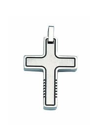 Adelia's - Damen Edelstahl Schmuck Edelstahl Kreuz Anhänger - silber