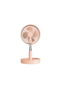 COFI - Qware Tragbarer Mini Tischventilator – kompakter & leiser Ventilator - Rosa 20 cm