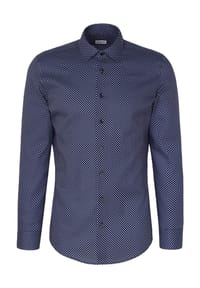 seidensticker - Businesshemd, Slim Fit, Langarm, Kent-Kragen, für Herren - 18 18 NAVY BLUE