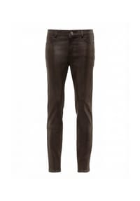 RICANO - Damen Lederhose PND (Stretch), 5 Pocket Optik aus Stretch Leder - Camel