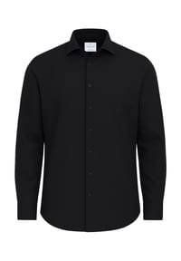 Vercate - Knitterfreies Businesshemd, Bambus, Regular Fit, Langarm, für Herren - blau