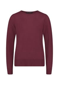 BETTY BARCLAY - Cashmere Pullover, Rippbündchen, für Damen - 4697 MAROON BANNER