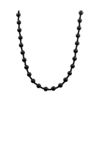 HAZE & GLORY - Halskette Onyx Schwarz 925 Sterling Silber - Silber