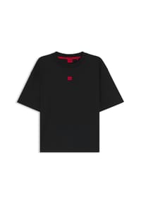 HUGO - Loungewear-Oberteil SIGNATURE, Logo-Label, für Damen - 001  BLACK