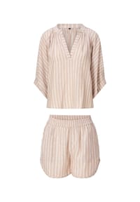 LINGADORE® - & shorts Top - Dark beige stripe