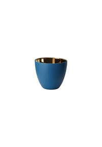 ASA - Windlicht blau-gold, Teelichthalter, Porzellan - Blau