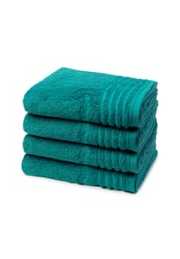 VOSSEN® 4 X Handtuch im Set Vienna Style Supersoft - Vienna Style Supersoft - Lagoon