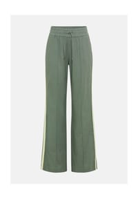 olsen - Hose mit seitlichem Zierstreifen und elastischem Bund - Khaki