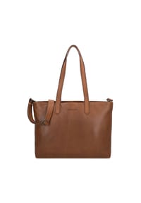 PLEVIER® Power - Power Shopper Tasche Leder 31 cm Laptopfach - cognac
