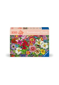 Ravensburger - Puzzle "Blumenfenster", 100 Teile - 