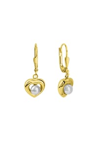 fascination by Ellen K. - Ohrhänger 375/- Gold 2 Süßwasserzuchtperle - gelb