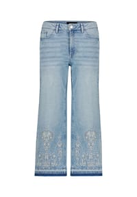 zero - Basic-Jeans mit weitem Bein. - Light Blue Denim