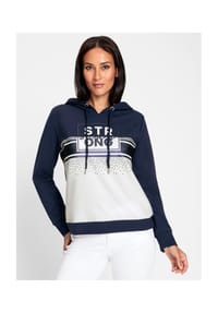 heine - Sweatshirt - marine-ecru-bedruckt