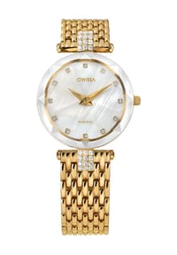JOWISSA - Damenuhr "Facet Strass J5.633.M" - gold
