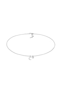 elli. - Halskette Choker Halbmond Astro Mondstein 925 Silber - Gold