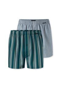 SCHIESSER - Boxer Multi - dunkelblau, hell-gelb