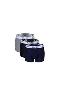 JOOP! - Herren Boxershorts, 3er Pack - Everyday, Basic, Cotton Stretch, Logo - Grau/Schwarz/Blau