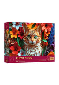 Trefl - Puzzle Premium Plus - Jubiläum - Katze, 1000 Teile, 68 x 48 cm - 