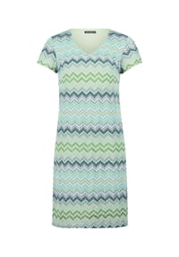 BETTY BARCLAY - Sommerkleid mit V-Ausschnitt - Blau/Grün