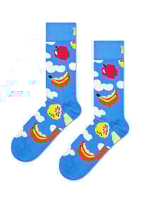 HAPPY SOCKS - Socken "Cloudy Fruit", Komfortbund - 6300 BLUE