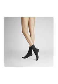 Hudson - Socken, Rippbündchen, für Damen - 0005 BLACK